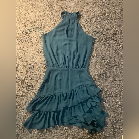 NWT Krisa Halter Asymmetrical Ruffle Mini XS - Picture 6 of 16